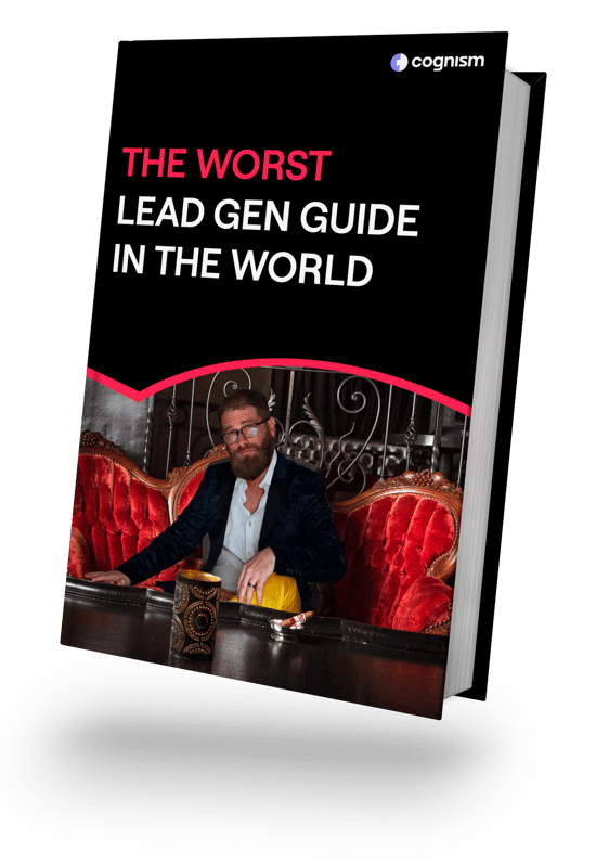 The worst lead gen guide in the world cover.
