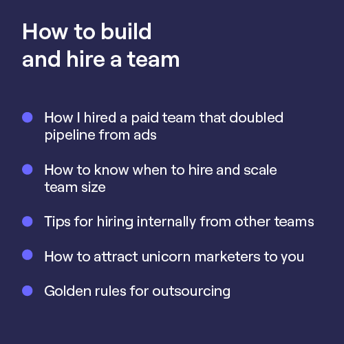 Hiring learnings bullet list