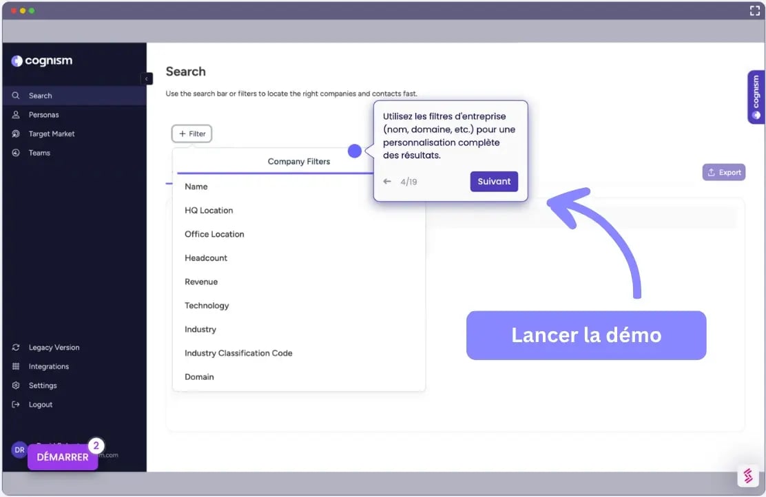 Lancer la démo