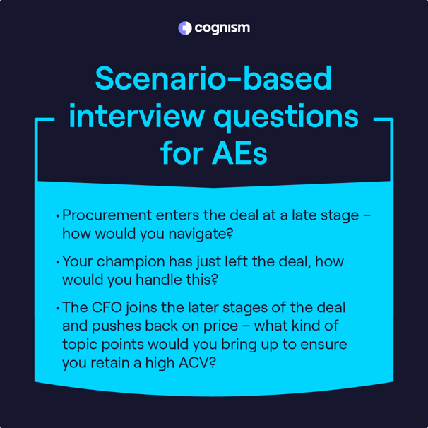 Scenario based interview quiestions for AEs-01