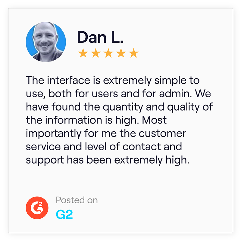 G2 Review - Easy & simple interface