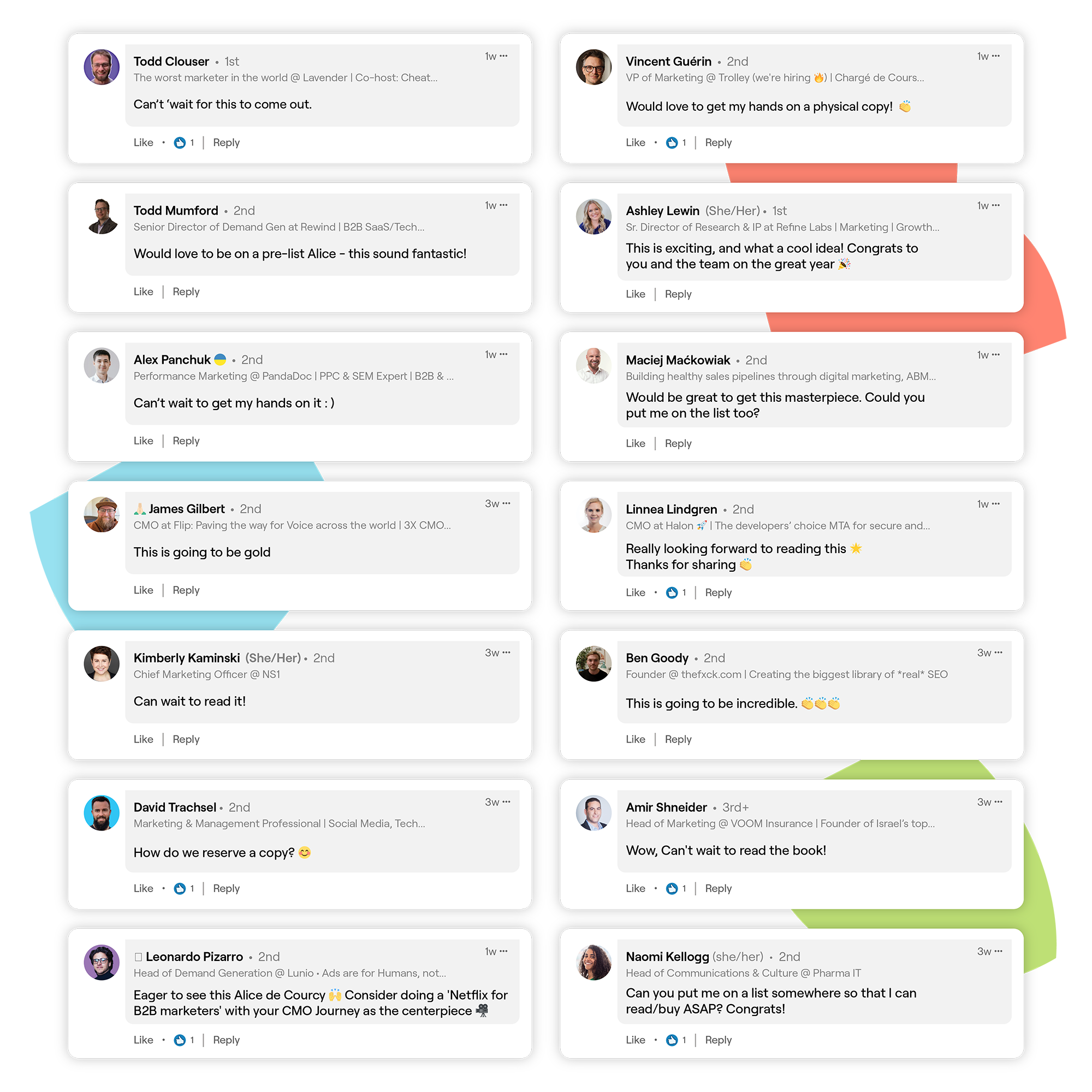 LinkedIn Comments - Hype for Book LinkedIn Comments - Hype for Book