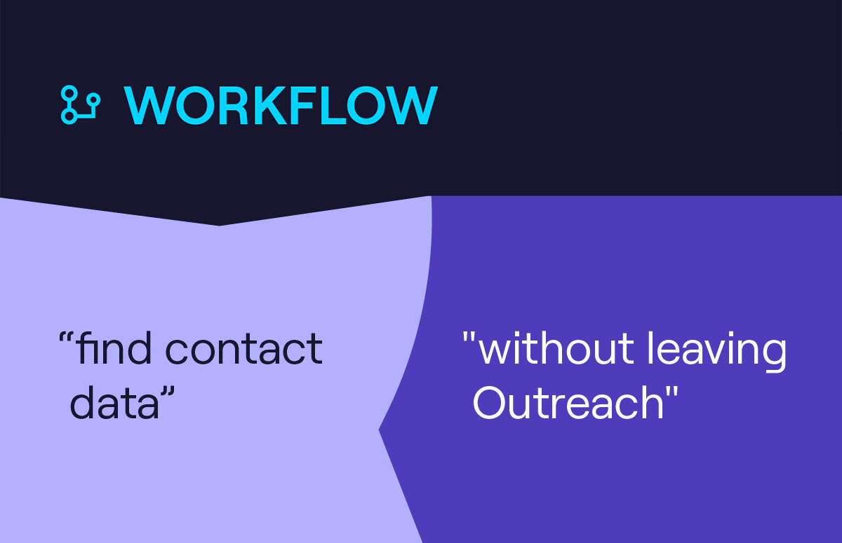 Enrich records with accurate B2B data without leaving Outreach